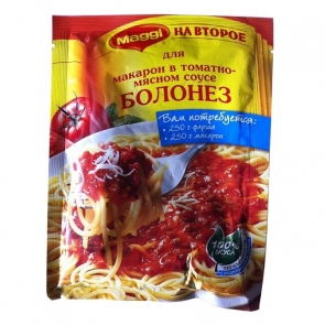 Магги на второе для макарон в томатно-мясном соусе Болонез