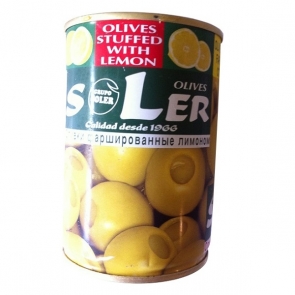 Оливки Grupo Soler фаршированные лимоном