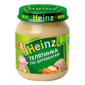 Пюре Heinz телятинка по-деревенски