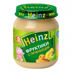 Пюре Heinz фруктики с печеньицем